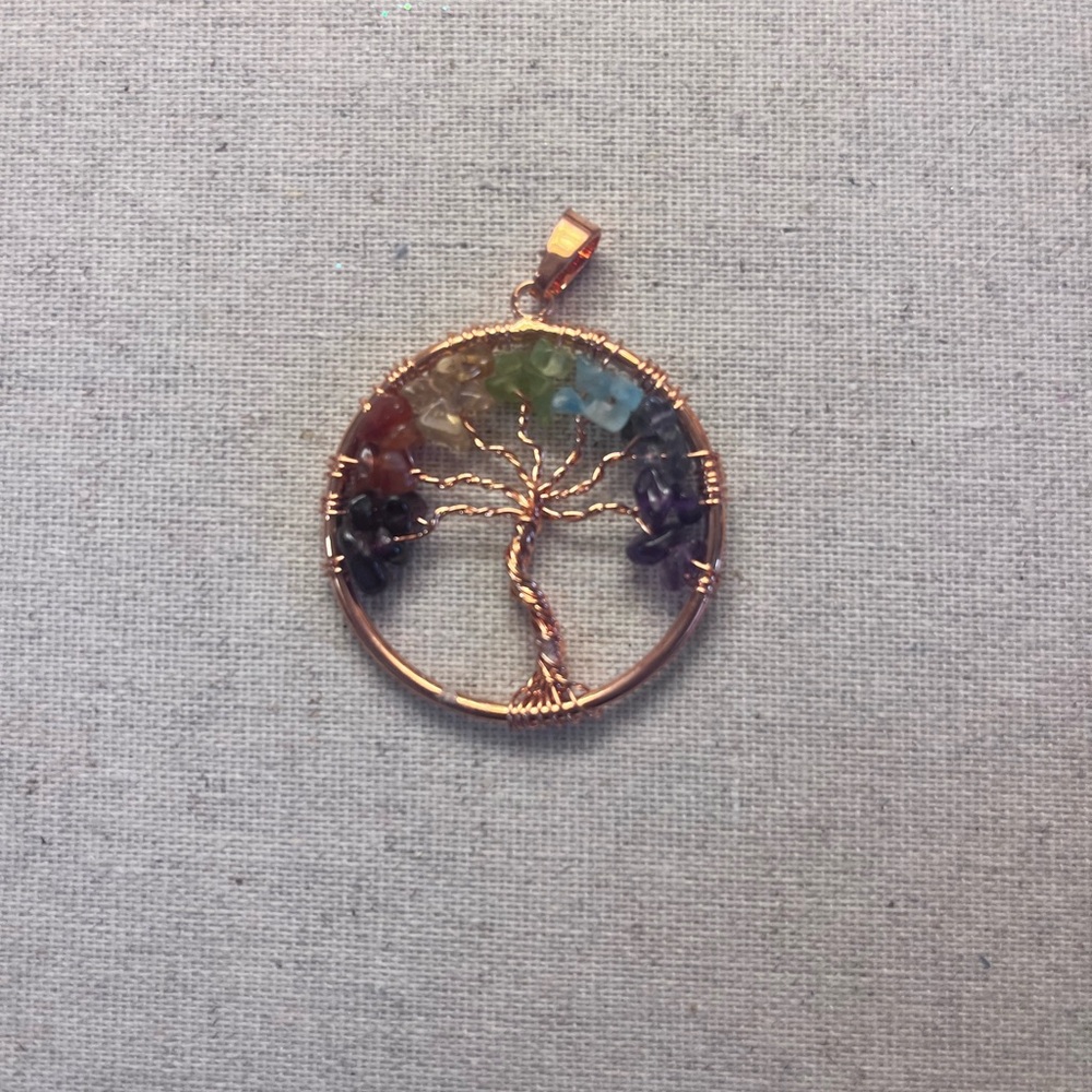 Multicolor Tree of Life Pendant
